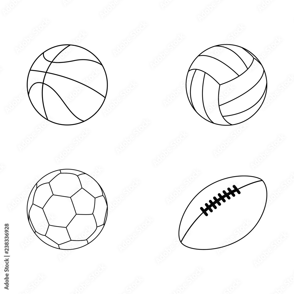 American football, Soccer, volleyball, basketball