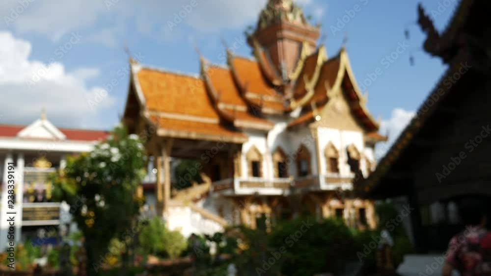 A view of a temple in Chiang Mai, Thailand A view of a temple in Chiang Mai, Thailand