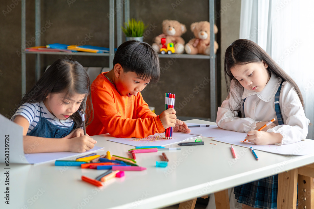 KID EDUCATION CONCEPT, READ BOOK, PLAY TOY, PLAY SMART PHONE, USE COMPUTER KID EDUCATION CONCEPT, READ BOOK, PLAY TOY, PLAY SMART PHONE, USE COMPUTER