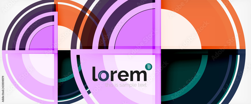 Multicolored round shapes abstract background Multicolored round shapes abstract background