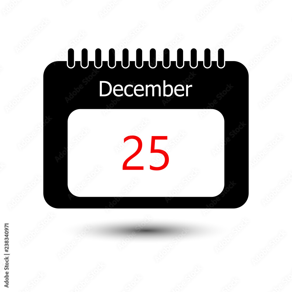 Calendar icon flat. Vector illustration Calendar icon flat. Vector illustration