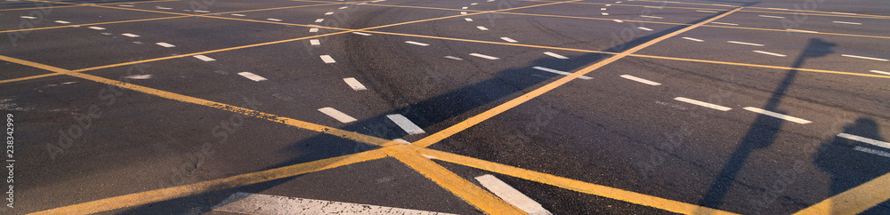 Fototapeta premium Traffic symbol on asphalt road
