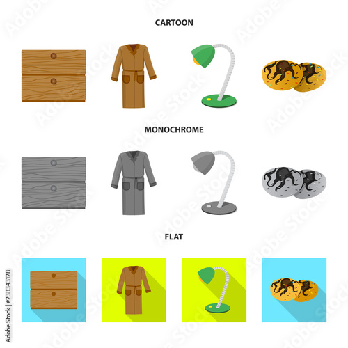 Vector illustration of dreams and night symbol. Collection of dreams and bedroom stock vector illustration.
