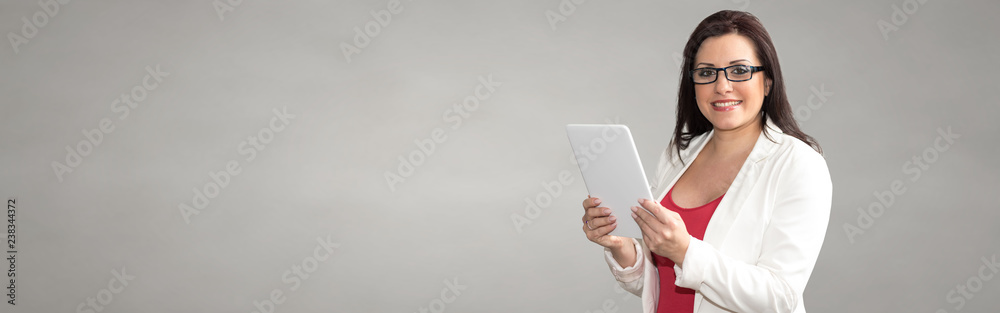Portrait of businesswoman using digital tablet Portrait of businesswoman using digital tablet
