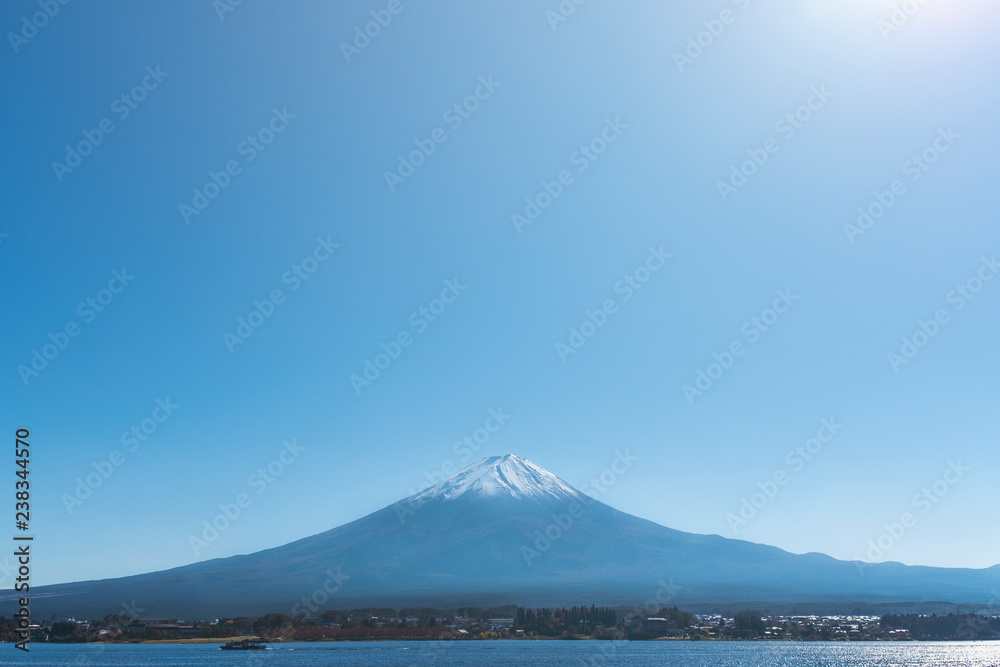Mt.Fujii with lake kawaguchiko