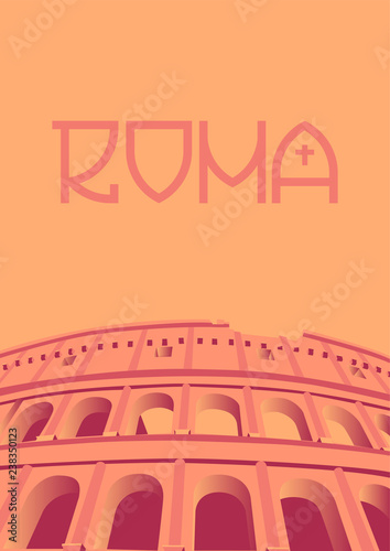 Roma Poster vector layout