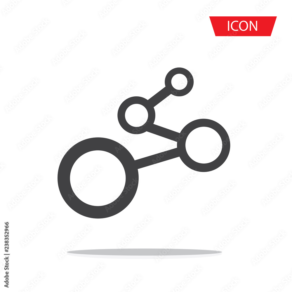 Hub network connection icon vector isolated on white background. Hub network connection icon vector isolated on white background.