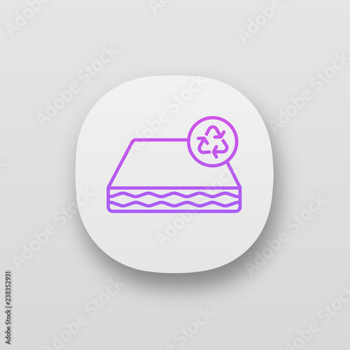 Ecological mattress recycling app icon