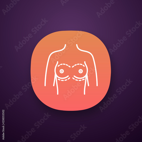 Breast augmentation app icon