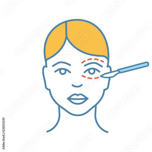 Blepharoplasty color icon