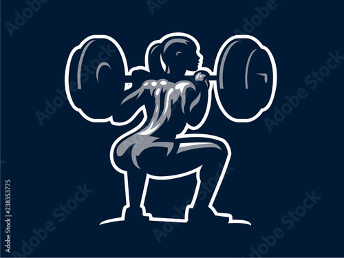 Woman fitness illustration.