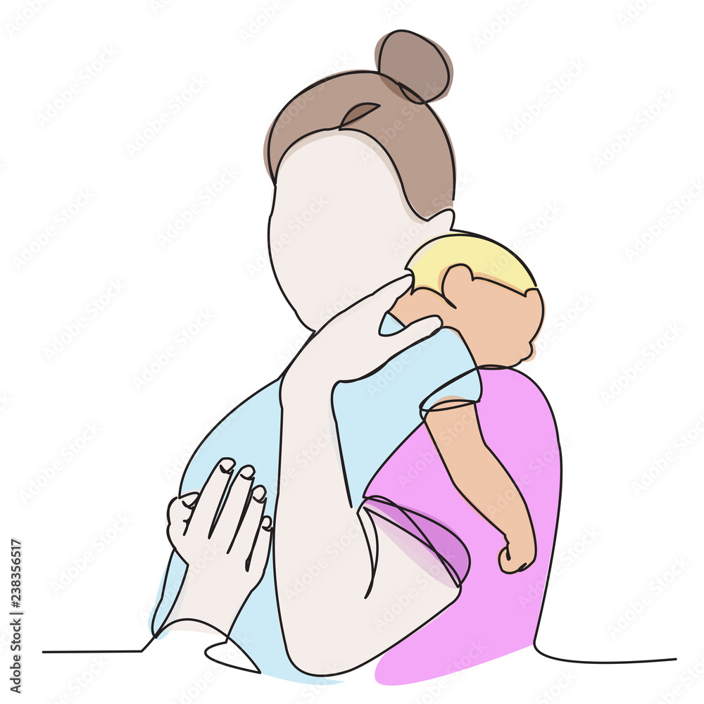 woman with newborn baby woman with newborn baby