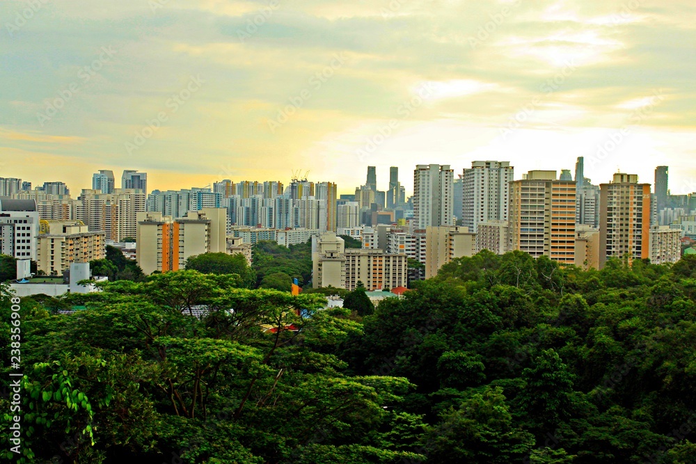 Obraz premium Singapore Housing Public. HDB