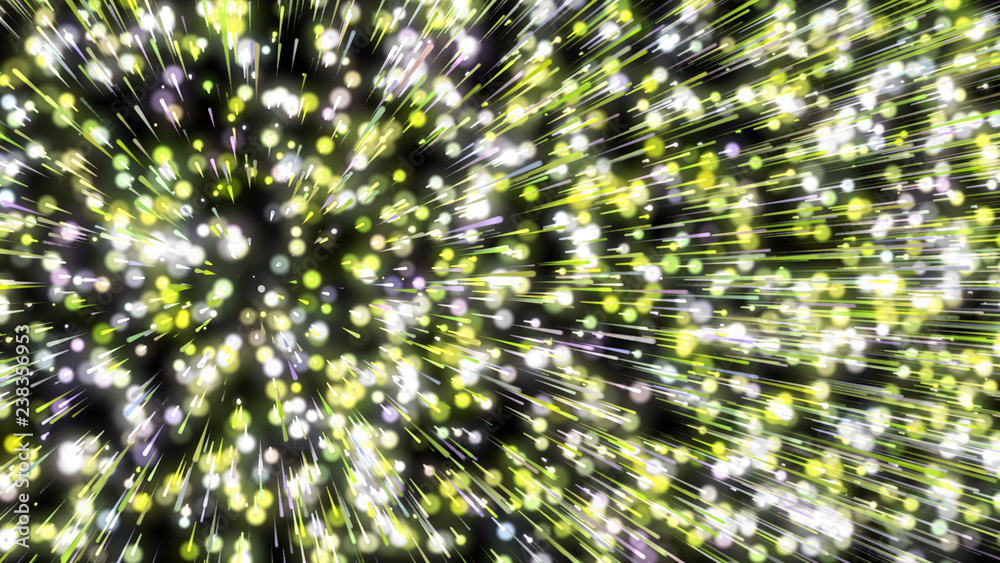 Abstract background with circles and lines. Different shades and thickness.