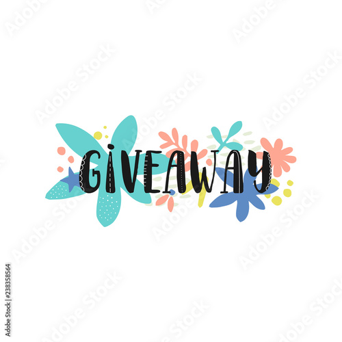 Giveaway hand drawn background