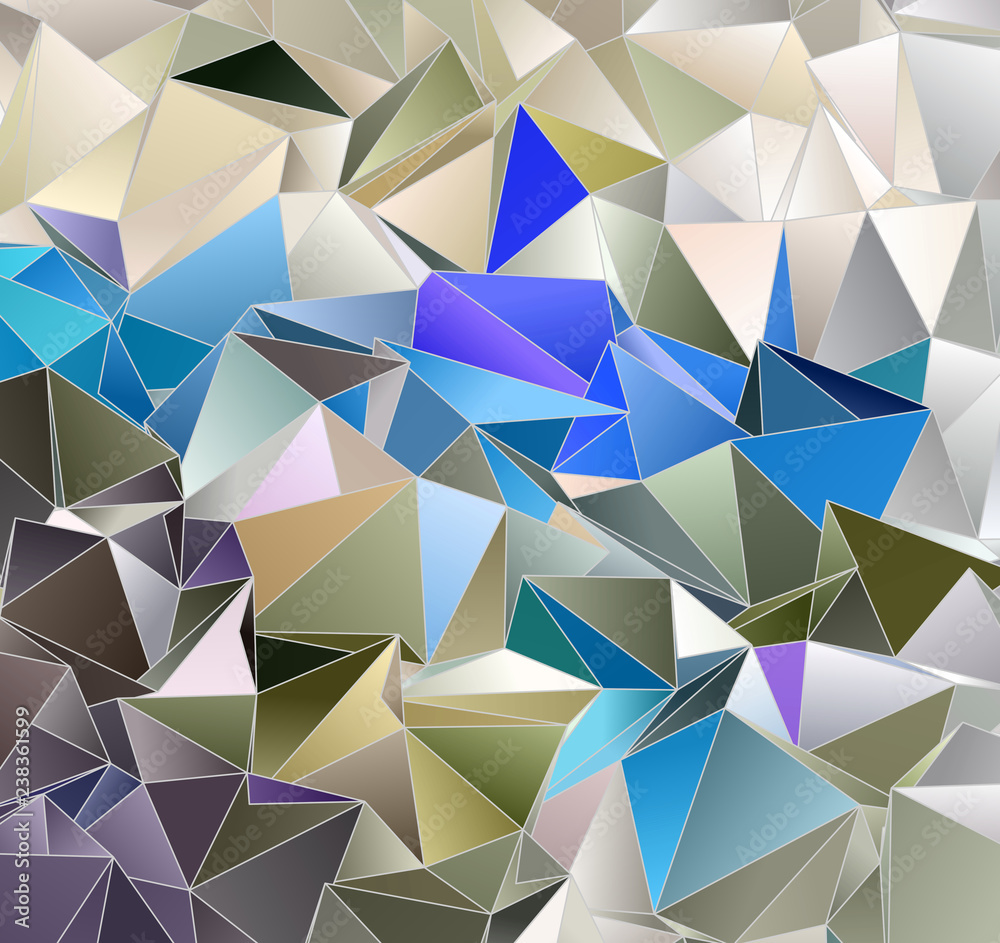 Obraz premium Triangular 3d, modern background