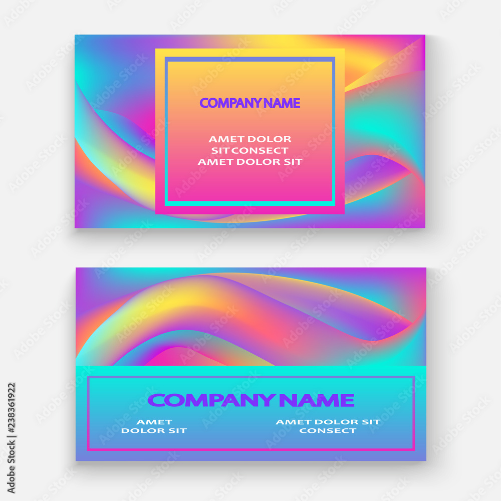 Fototapeta premium Fluid shapes. Wavy liquid background. Bright abstract backdrop concept. Trendy gradient waves design set template vector Poster Layout Magazine Flyer Banner Brochure Cover