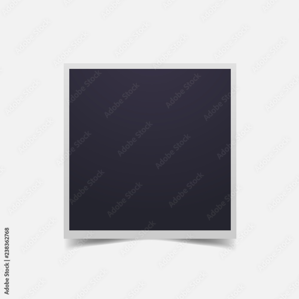 Vector image of blank realistic photo frame. Icon retro photo frames.Vector retro photo frame. Layers grouped for easy editing illustration. For your design. Vector image of blank realistic photo frame. Icon retro photo frames.Vector retro photo frame. Layers grouped for easy editing illustration. For your design.