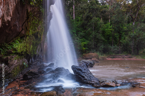 Chattrakan waterfall, Beautiful waterwall in Chattrakan nationalpark  Pitsanulok province, ThaiLand. photo