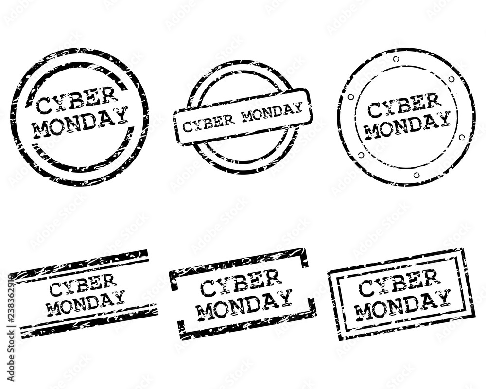 Obraz premium Cyber Monday Stempel