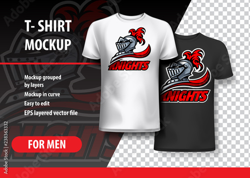T-Shirt template of Knights offer logo.