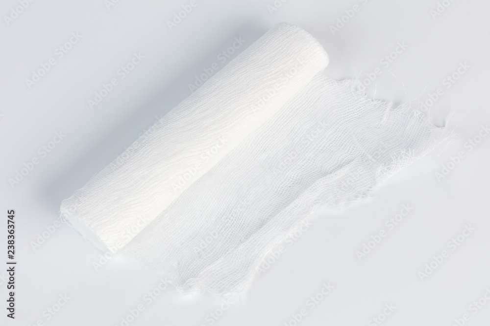 Fototapeta premium medical bandage on white background