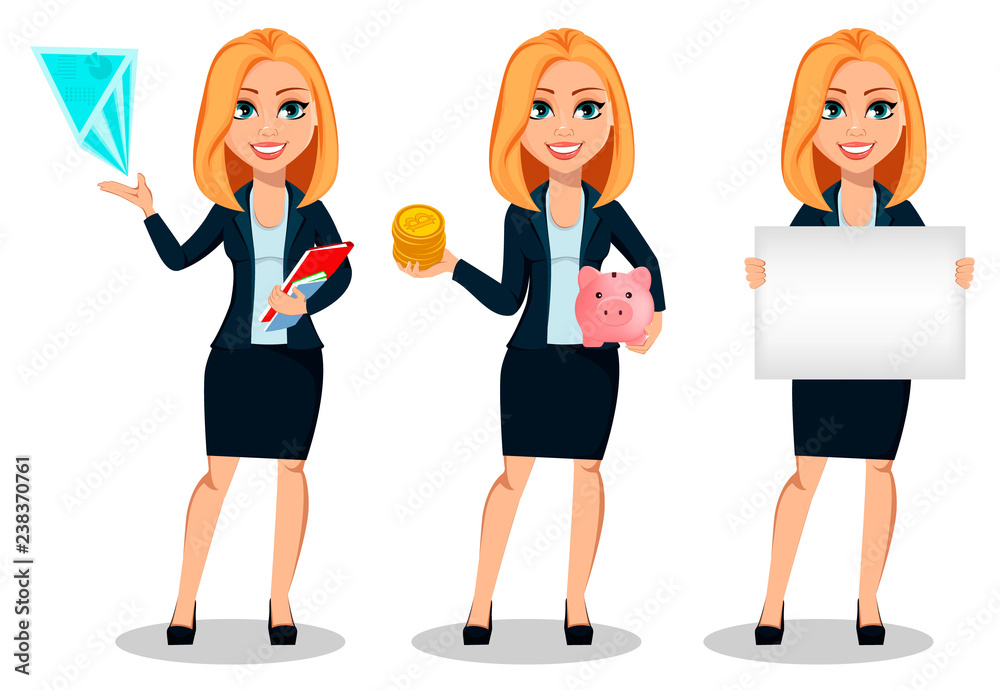 Business woman in office style clothes Business woman in office style clothes