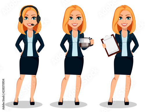 Business woman in office style clothes