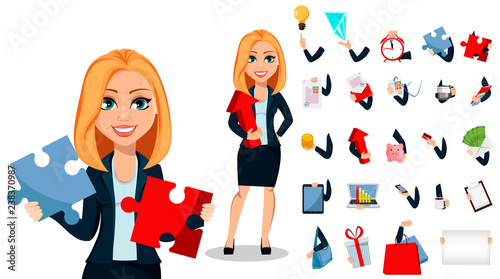 Business woman in office style clothes