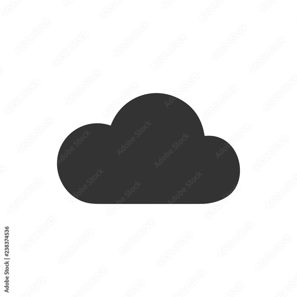 Cloud icon flat Cloud icon flat
