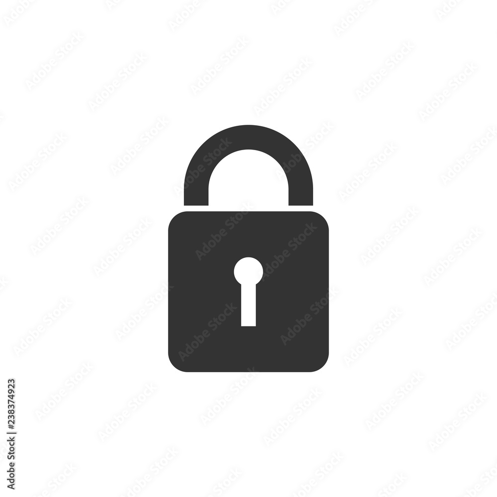Lock icon flat Lock icon flat