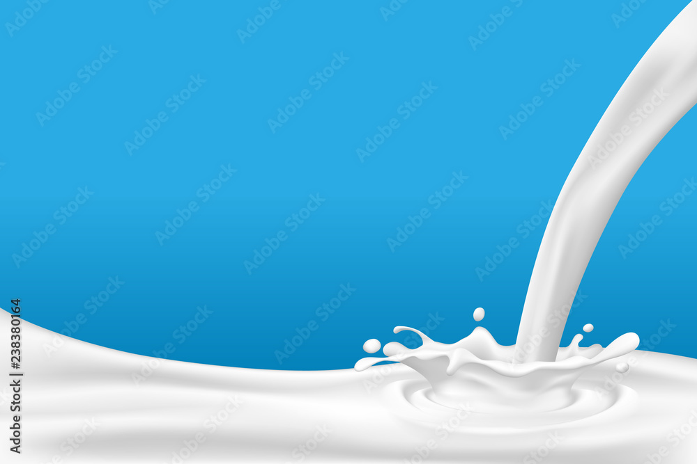 Milk background outlet