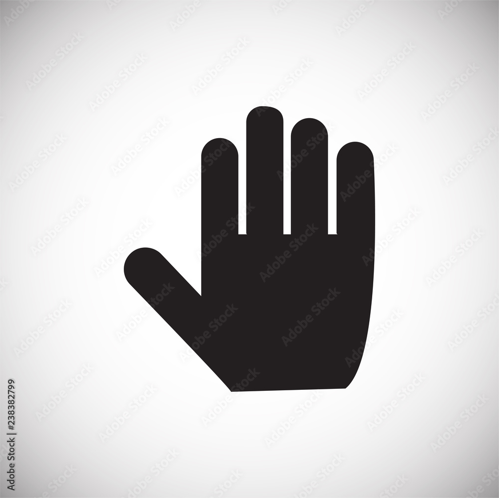 Palm icon on white background for graphic and web design, Modern simple vector sign. Internet concept. Trendy symbol for website design web button or mobile app Palm icon on white background for graphic and web design, Modern simple vector sign. Internet concept. Trendy symbol for website design web button or mobile app