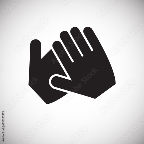 Hand shaking icon on white background for graphic and web design, Modern simple vector sign. Internet concept. Trendy symbol for website design web button or mobile app