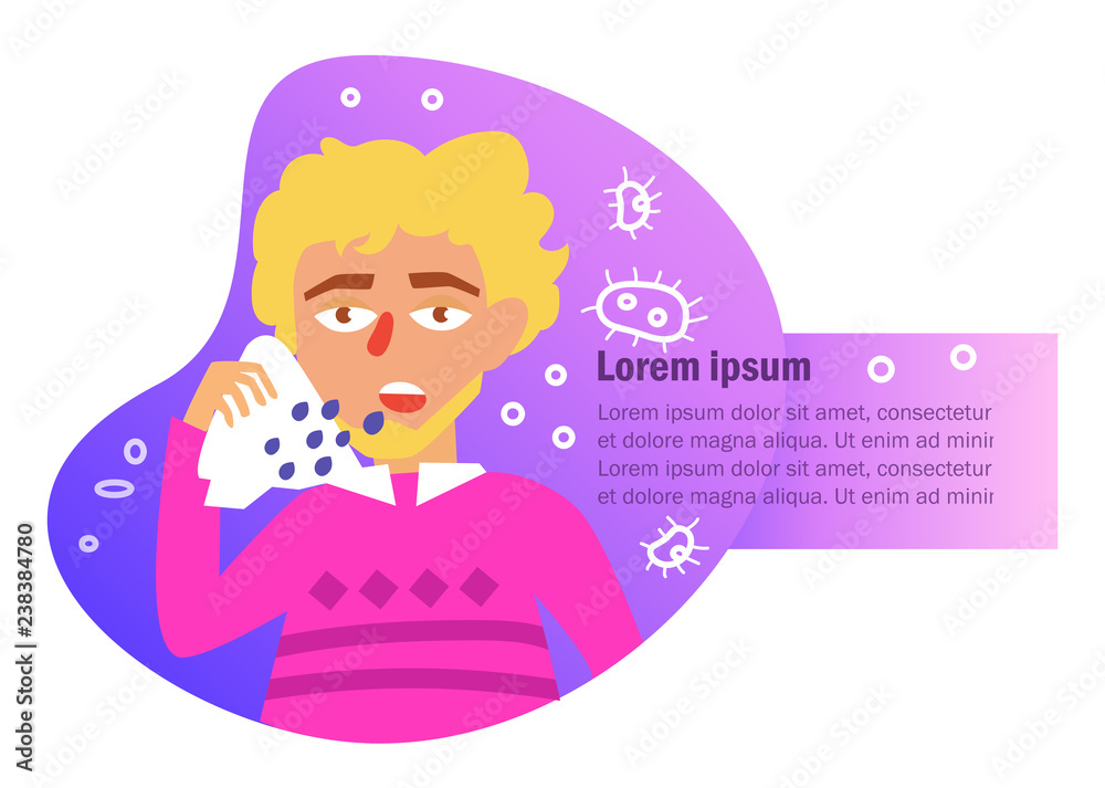 Sneeze, flu, disease, infection, spread Vector. Cartoon. Isolated art on white background. Flat Sneeze, flu, disease, infection, spread Vector. Cartoon. Isolated art on white background. Flat