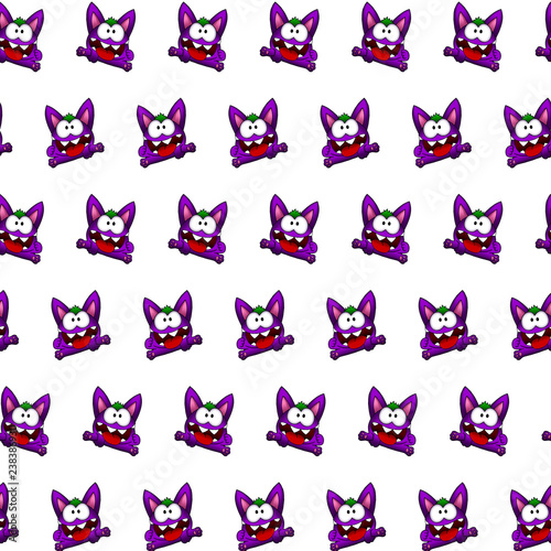 Purple gremlin - sticker pattern 02