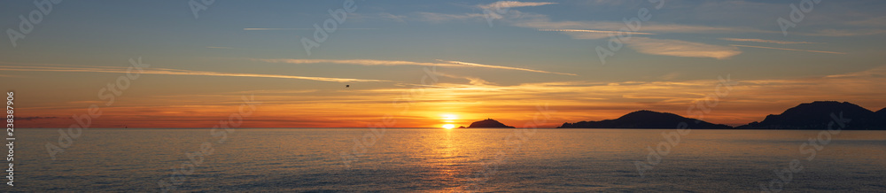 Sunset at the Sea - Gulf of La Spezia Italy