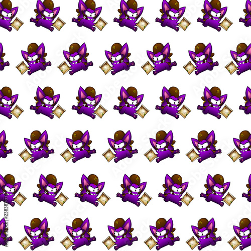 Purple gremlin - sticker pattern 30