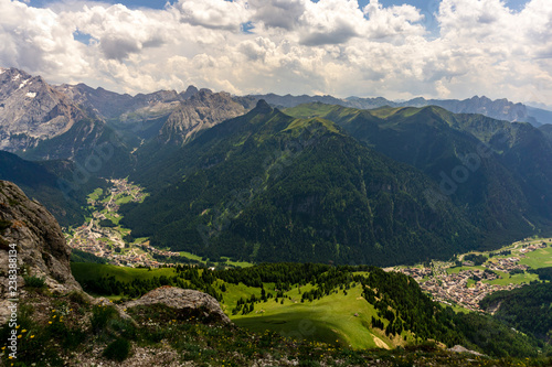 Fototapeta Naklejka Na Ścianę i Meble -  Wonderful view of Val Di Fassa . Dolomites. Italy.
