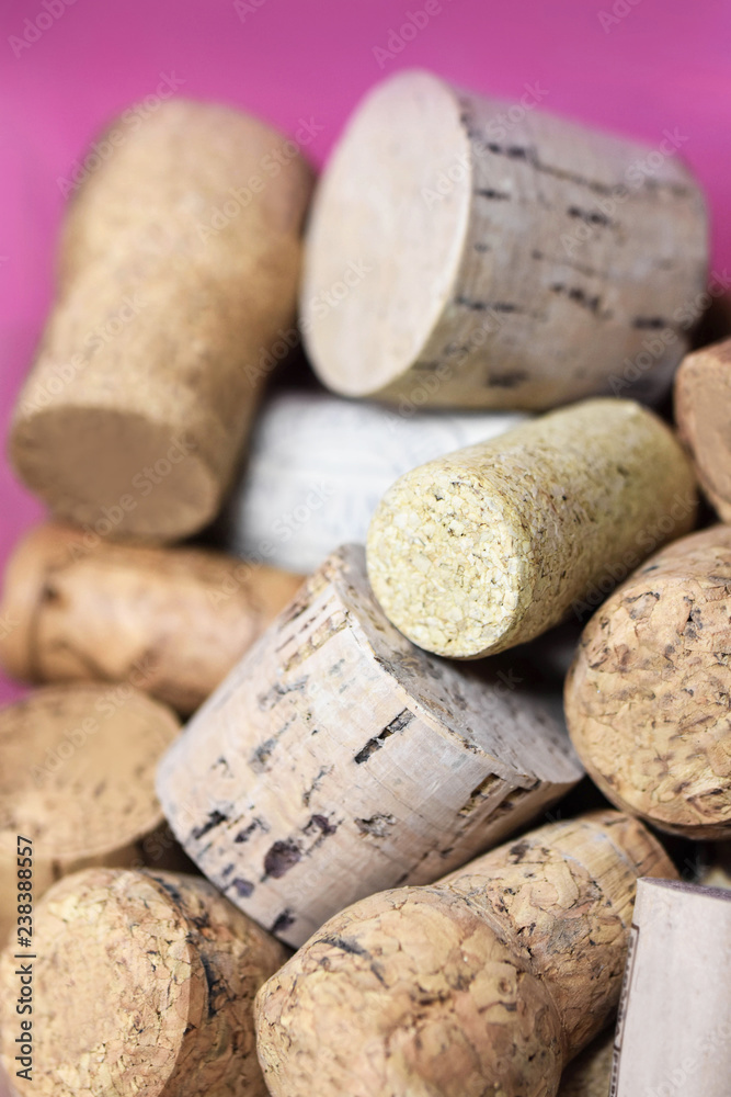 Wall of cork