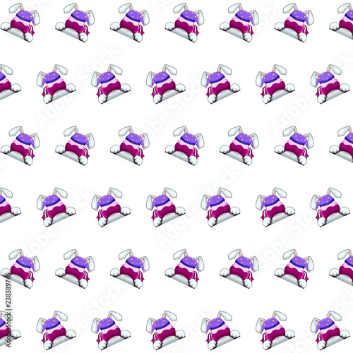 Ninja rabbit - sticker pattern 16