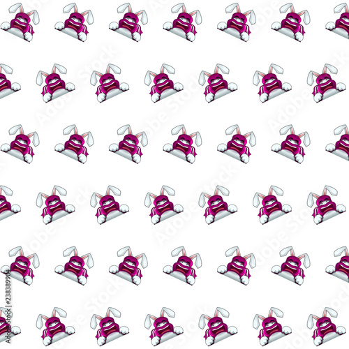Ninja rabbit - sticker pattern 22