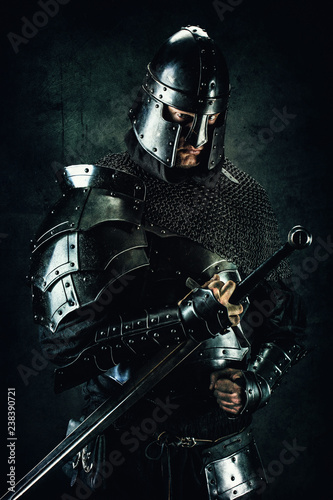 Photographie Portrait of a knight in armor