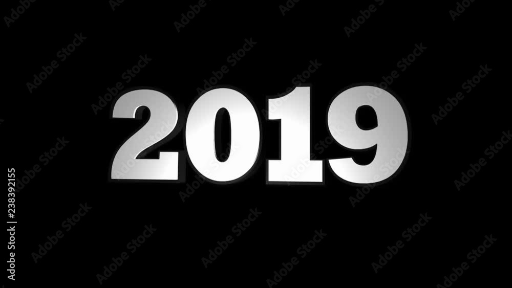 2019 NEW YEAR Text Animation with Alpha Channel, Background, Rendering, Loop, 4k
2019 NEW YEAR Text Animation with Alpha Channel, Background, Rendering, Loop, 4k