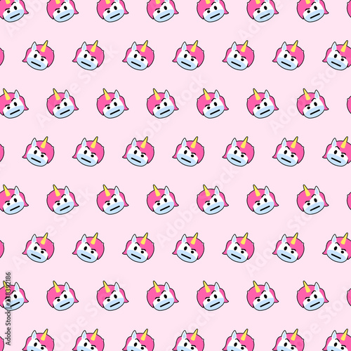 Unicorn - emoji pattern 23