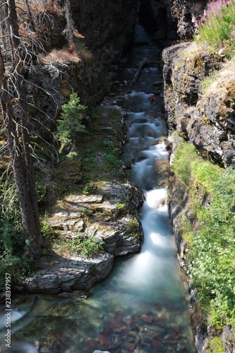 Sunrift Gorge in Glacier National Park Montana photo