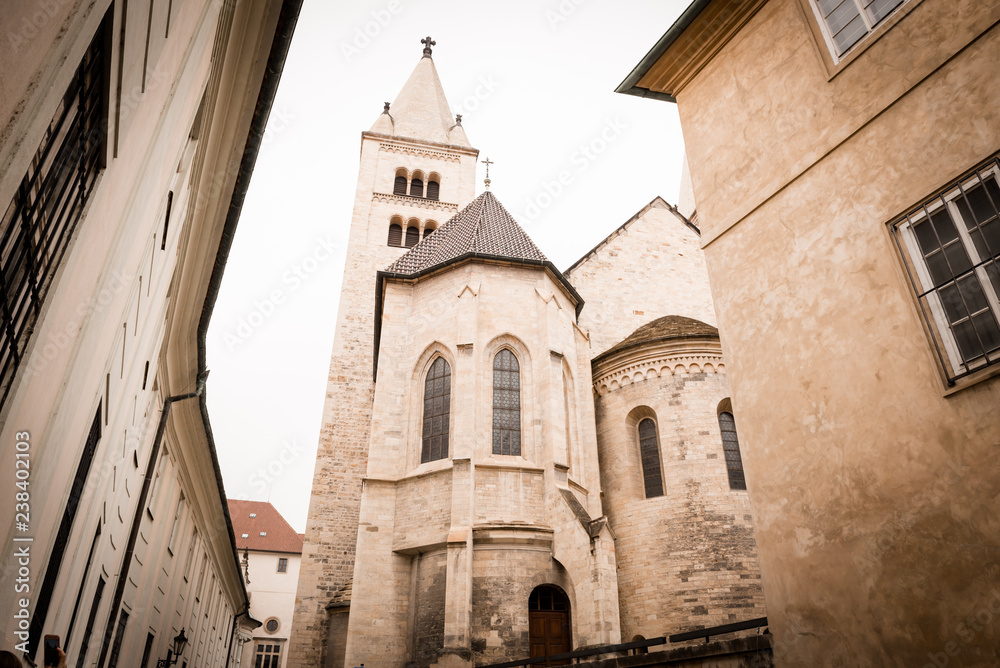 George's Basilica is the oldest surviving church building within Prague Castle, Prague, Czech Republic.