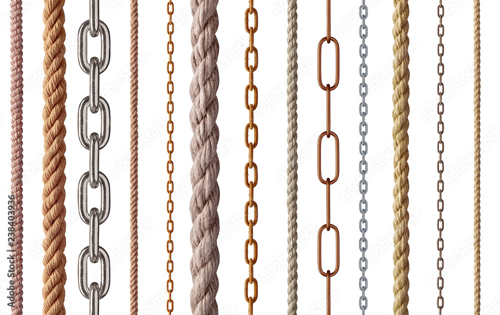 string rope chain metal link steel cord cable line