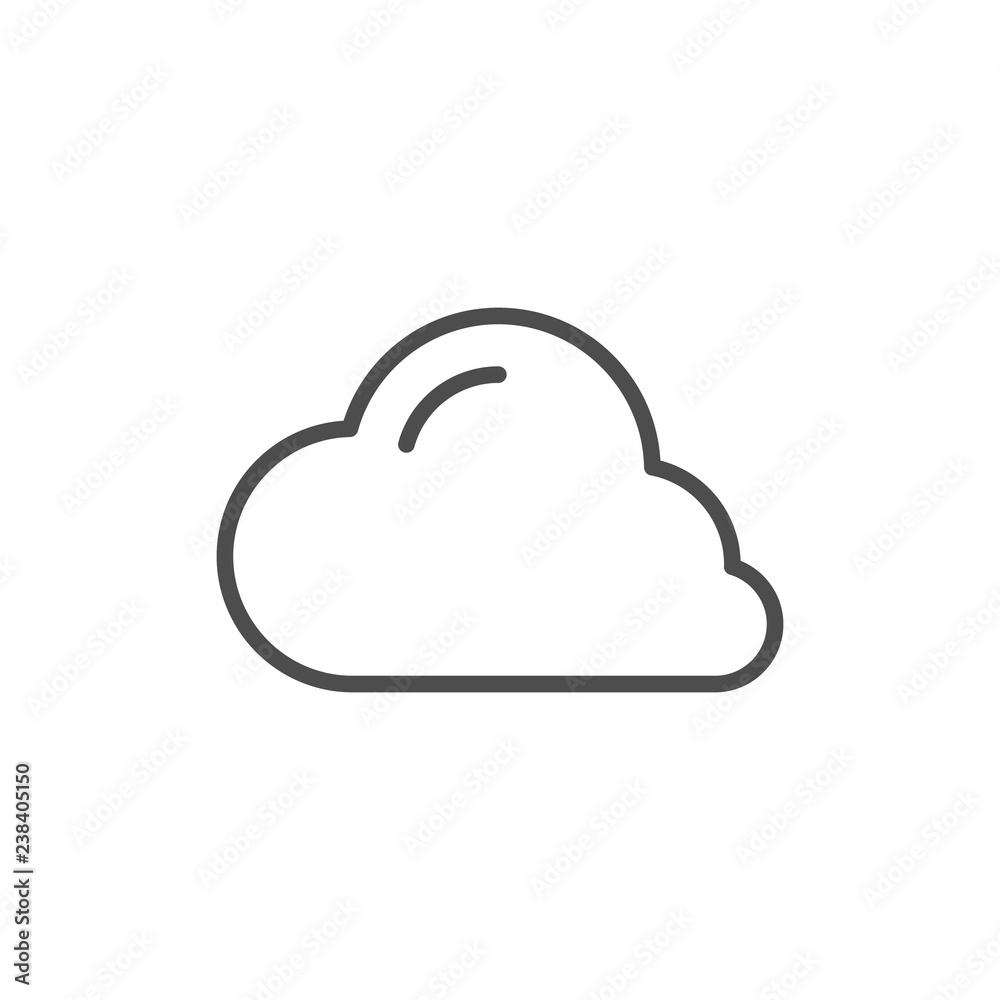 Cloud line icon