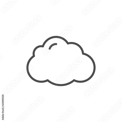 Cloud line icon